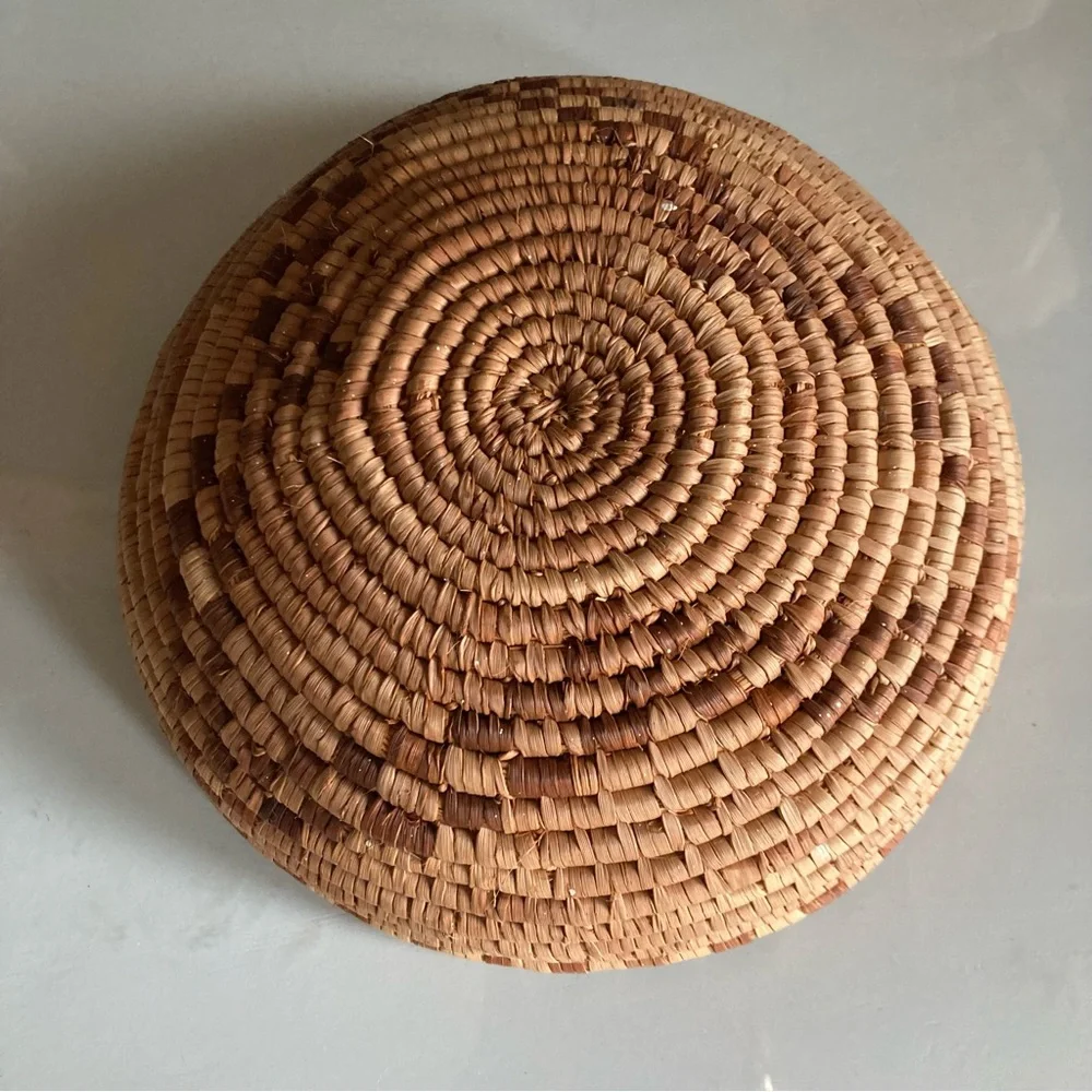 Handcrafted Brown Woven Basket